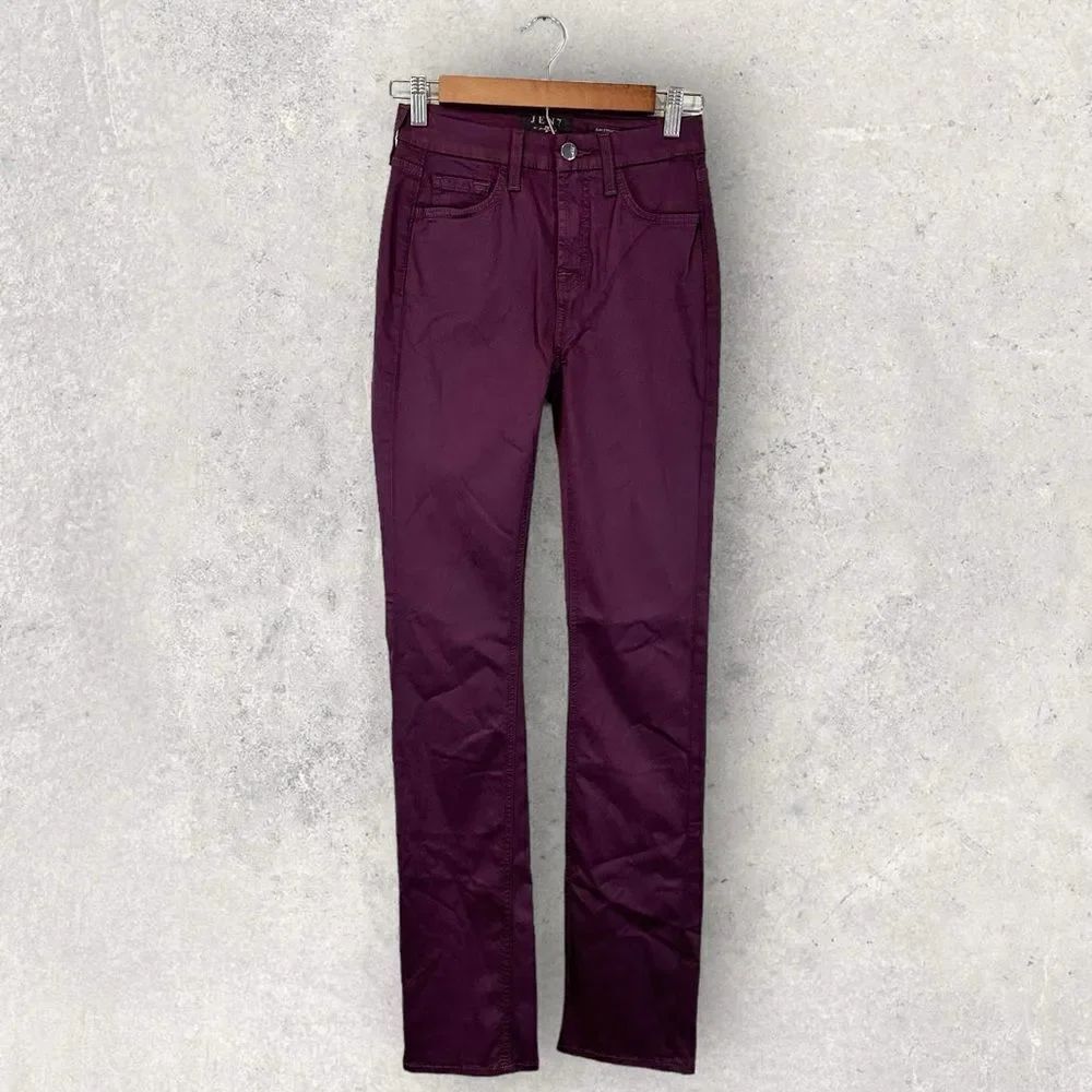 Jen7 7 For All Mankind Purple Slim Straight Jeans Size 0